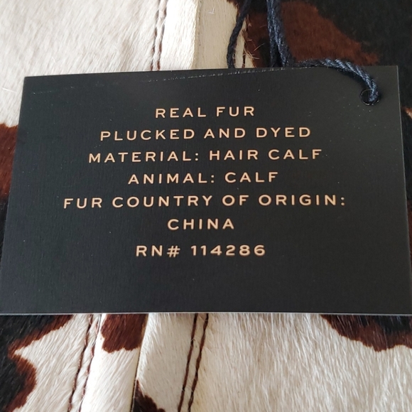 NWT FRYE Georgia Cow Print Bootie Cream/Brown - Picture 4 of 15